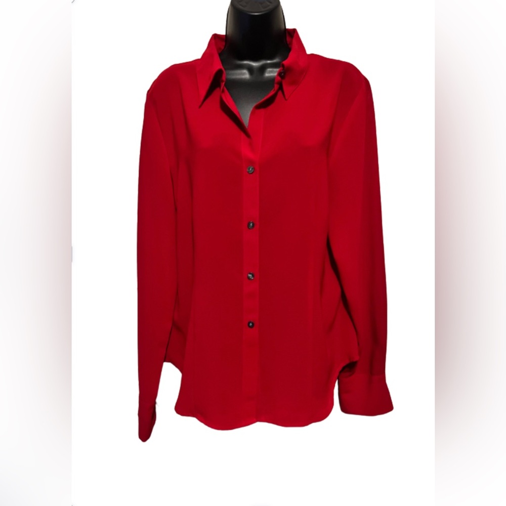 NY&CO Sheer Shirt Blouse